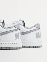 MENS NIKE BIG LOW SNEAKER - WHITE/WOLF GREY