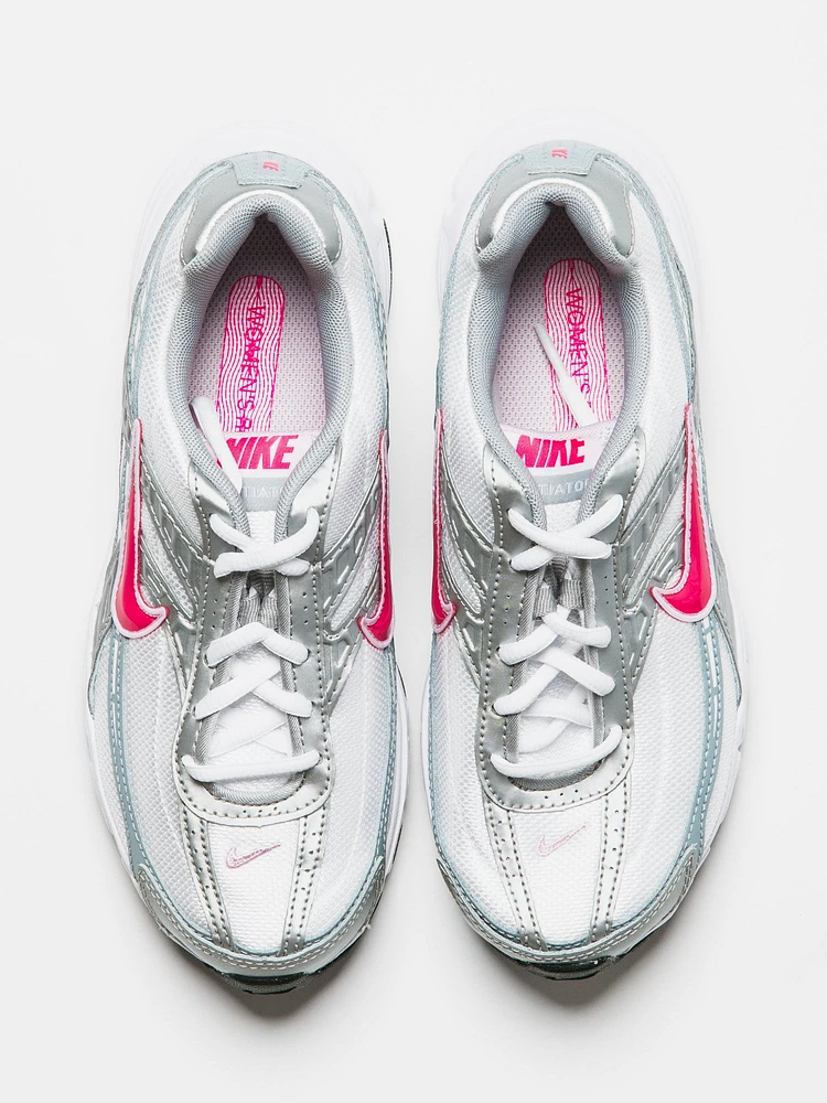 WOMENS NIKE INITIATOR - WHITE/METALLIC SILVER/CHERRY