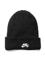 NIKE U NK FISHERMAN BEANIE - BLACK/WHITE - CLEARANCE