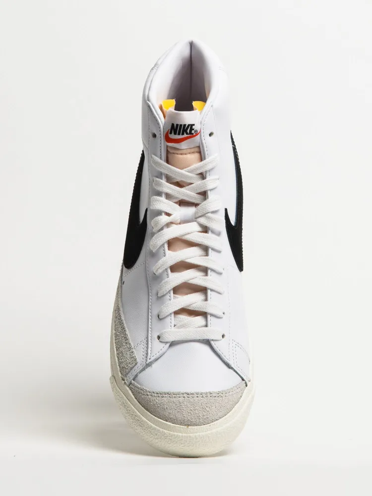 MENS NIKE BLAZER MID 77 VINTAGE SNEAKER - WHITE/BLACK