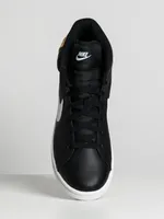 MENS NIKE COURT ROYALE 2 MID SNEAKER - BLACK/WHITE