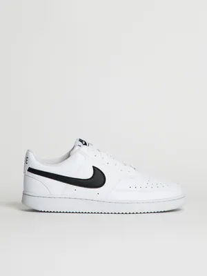 MENS NIKE COURT VISION LOW NEXT NATURE SNEAKER - WHITE/BLACK