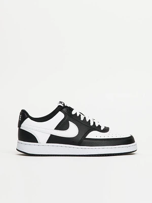 WOMENS NIKE COURT VISION LOW NEXT NATURE SNEAKER - BLACK/WHITE