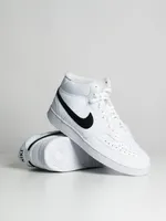 MENS NIKE COURT VISION MID NEXT NATURE SNEAKER - WHITE/BLACK