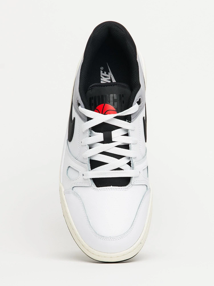 MENS NIKE FULL FORCE LOW SNEAKER - WHITE/PEWTER/SAIL/BLACK