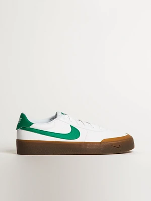 MENS NIKE COURT SHOT SNEAKER - WHITE/MALACHITE