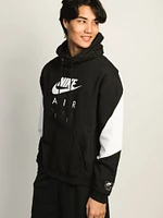 NIKE AIR PULL OVER HOODIE- BLACK
