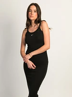 NIKE SPORTSWEAR CHILL KNIT RIB TANK TOP DRESS