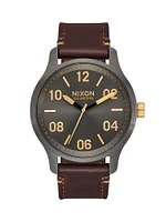 NIXON PATROL LEATHER WATCH - CLEARANCE