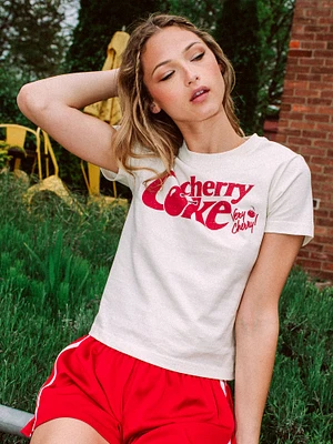 CHERRY COKE FITTED TEE