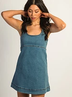 PRINCESS POLLY RAUTHA MINI DENIM DRESS
