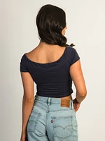 PRINCESS POLLY SERENDIPIA OTS GRAPHIC TOP