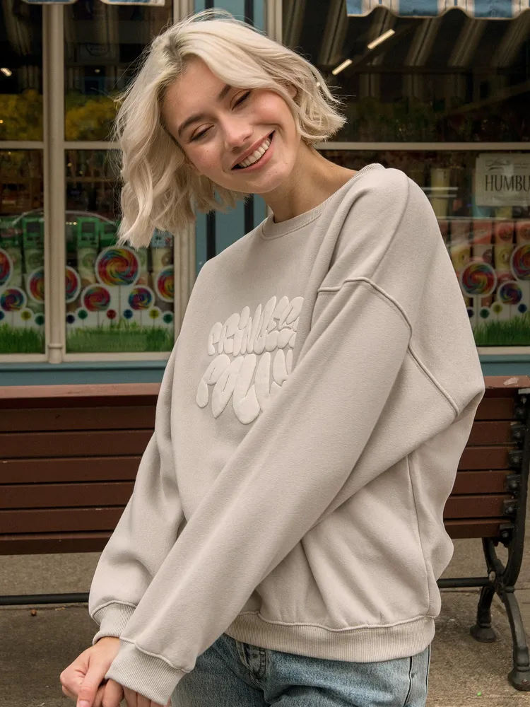 PRINCESS POLLY CREWNECK TEXT - CLEARANCE