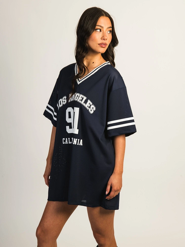 PRINCESS POLLY MICHAIL JERSEY MINI DRESS