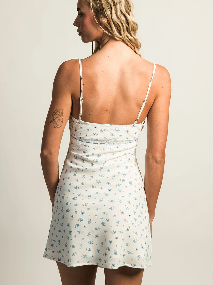 PRINCESS POLLY KARENA MINI FLORAL DRESS