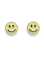 PURA VIDA HAPPY FACE STUD EARRINGS - CLEARANCE