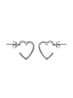 PURA VIDA HEART HOOP EARRINGS - CLEARANCE