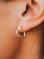 PURA VIDA HEART HOOP EARRINGS - CLEARANCE