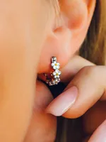 PURA VIDA PAINTED BLOOMS HOOP EARRINGS - CLEARANCE