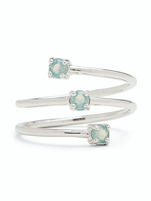 PURA VIDA TRIPLE STONE WRAP TOE RING - CLEARANCE