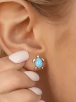 PURA VIDA OPAL SEA TURTLE EARRINGS - CLEARANCE