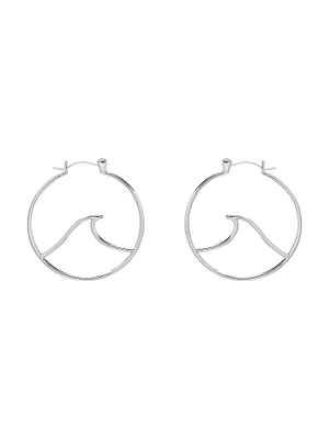 PURA VIDA LG WAVE HOOP EARRINGS - CLEARANCE