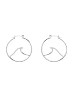 PURA VIDA LG WAVE HOOP EARRINGS - CLEARANCE
