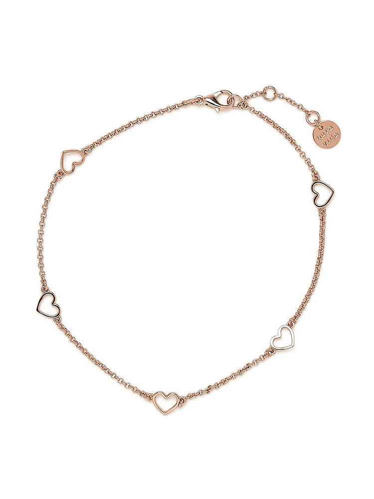 PURA VIDA DAINTY HEARTS ANKLET