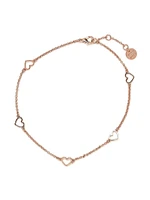 PURA VIDA DAINTY HEARTS ANKLET