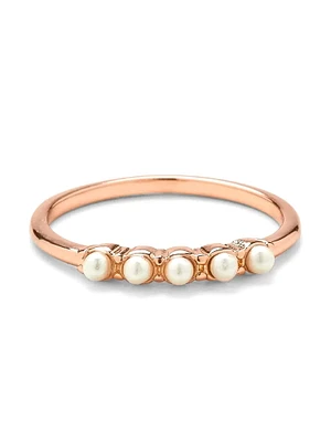 PURA VIDA MINI PEARL PAVE RING - CLEARANCE