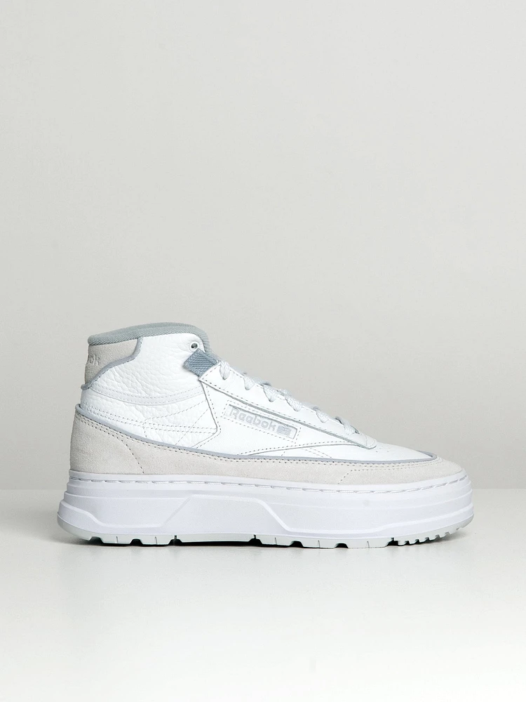 WOMENS REEBOK CLUB C GEO MID SNEAKER - CLEARANCE