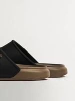 MENS REEF OASIS DOUBLE-UP SANDALS - FOSSIL/BLACK