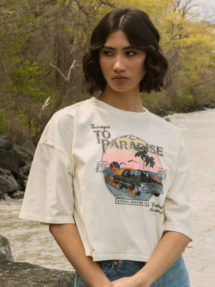 RIP CURL ESCAPE TO PARADISE T-SHIRT - CLEARANCE
