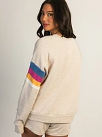 RIP CURL LAS DALIAS RAGLAN CREWNECK