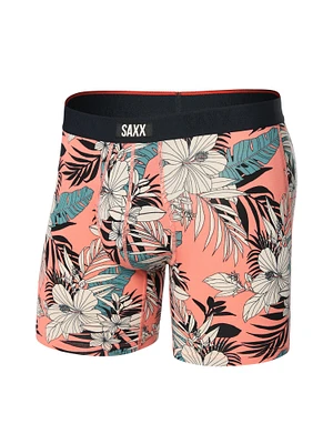 SAXX VIBE EXTRA BOXER BRIEFING - HIBISCUS JNGLE