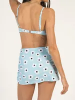 SKINNY DIP BIG DAISY SCRUNCH SKIRT - CLEARANCE