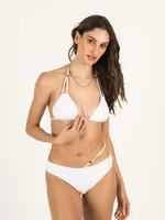 SKINNY DIP BERRY CRUSH DOUBLE STRING BEAD TRI TOP - CLEARANCE
