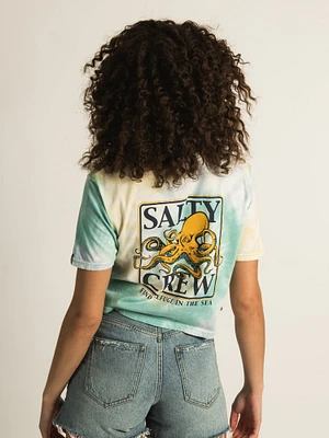 SALTY CREW INK SLINGER CROP BOYFRIEND T-SHIRT - CLEARANCE