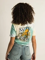SALTY CREW INK SLINGER CROP BOYFRIEND T-SHIRT - CLEARANCE