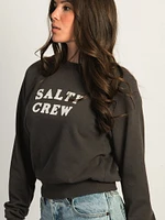 SALTY CREW FIRST MATE APPLIQUE CREWNECK