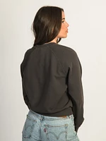 SALTY CREW FIRST MATE APPLIQUE CREWNECK