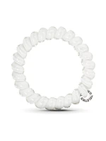 TELETIES HAIR TIE LARGE - COCONUT WHITE - CLEARANCE
