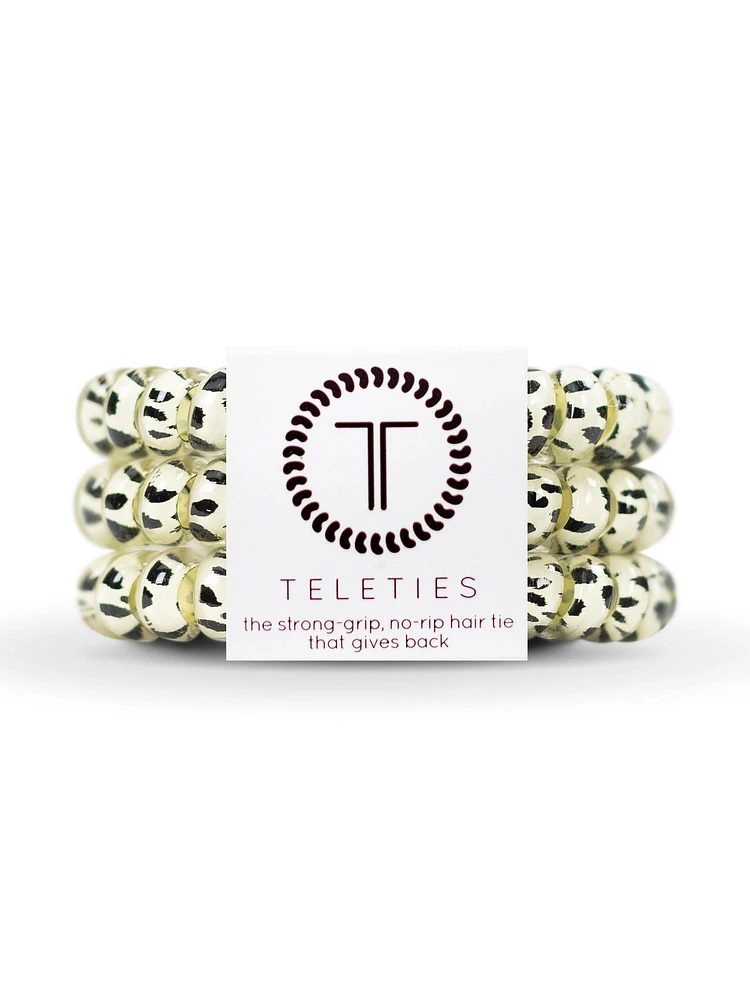 TELETIES HAIR TIE LARGE - SNOW LEOPARD - CLEARANCE