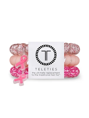 TELETIES HAIR TIE LARGE I PINK I CAN - CLEARANCE