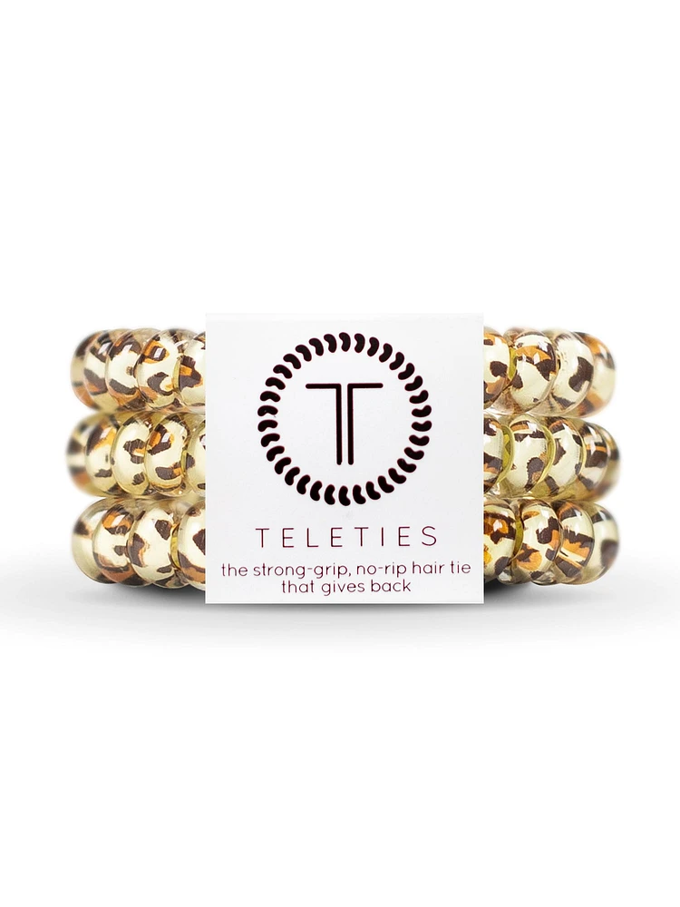 TELETIES HAIR TIE SMALL - LEOPARD - CLEARANCE