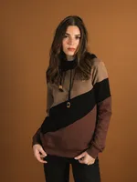 TENTREE ANGLE BLOCKED CORK HOODIE - CLEARANCE