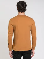 TIMBERLAND STACK LOGO LONG SLEEVE TEE - CLEARANCE