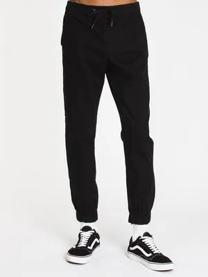 TAINTED CROCKETT RUGBY JOGGER - BLACK CLEARANCE