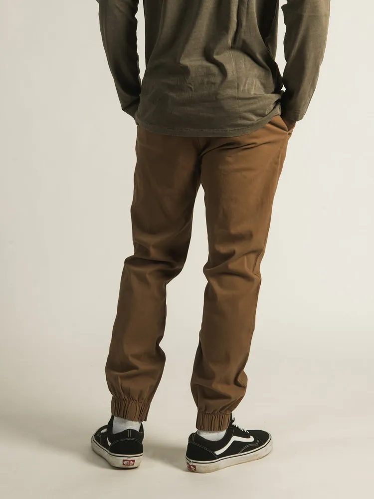 TAINTED CROCKETT RUGBY JOGGER - FLAX CLEARANCE