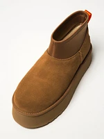 WOMENS UGG CLASSIC MINI DIPPER BOOT - CHESTNUT
